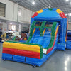Mega Dome Dual Lane Commercial Inflatable Combo (Wet/Dry) - BounceWave Inflatable Sales