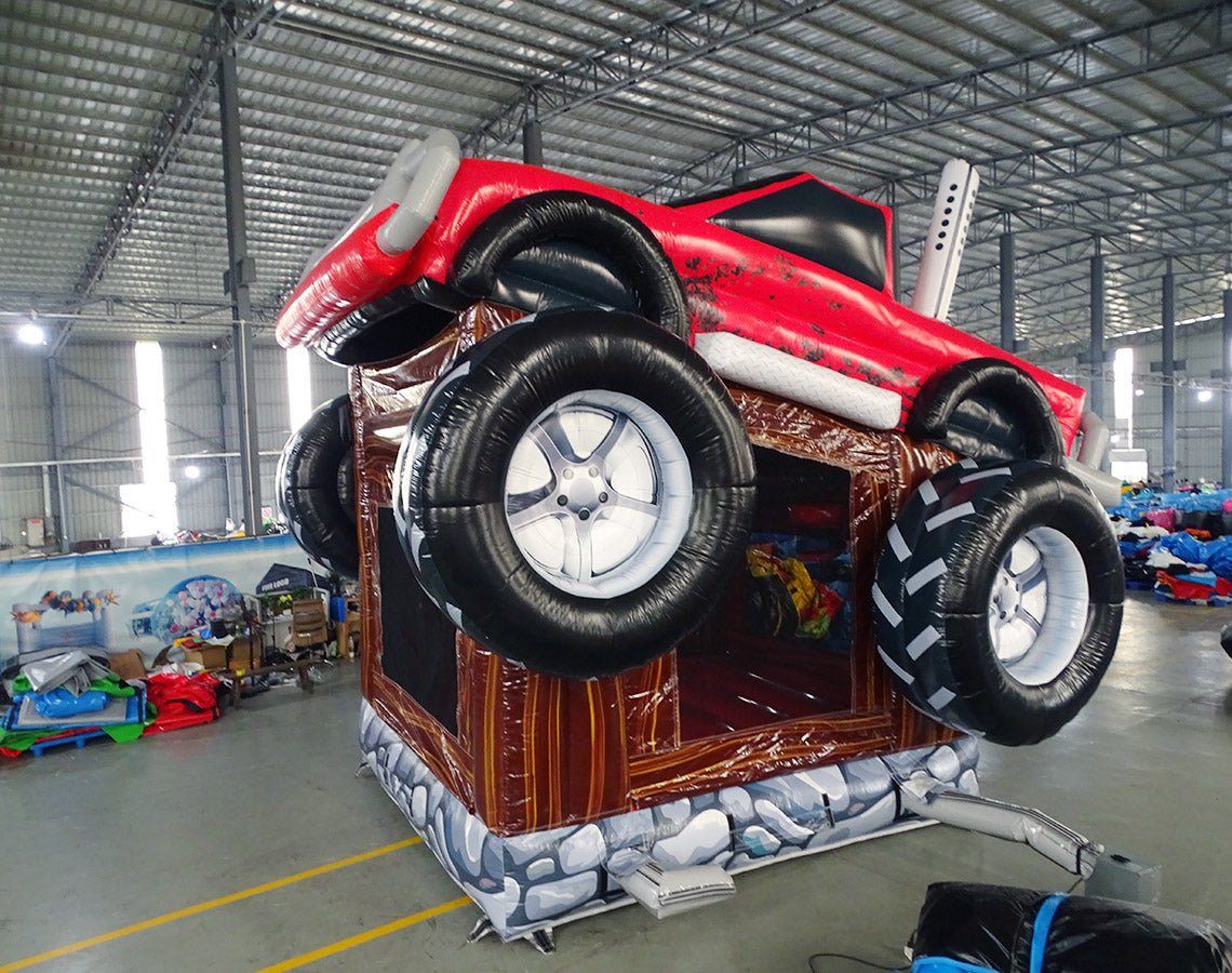 Monster Truck Commercial Grade Bounce House - BounceWave Inflatable Sales