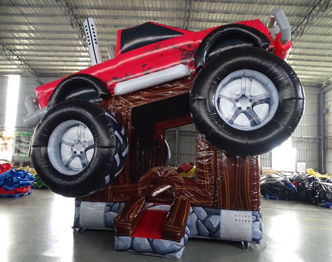 Monster Truck Commercial Grade Bounce House - BounceWave Inflatable Sales