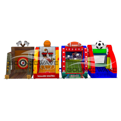 Multi - Sport Mania 4 Piece Inflatable Game - BounceWave Inflatable Sales