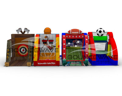 Multi - Sport Mania 4 Piece Inflatable Game - BounceWave Inflatable Sales
