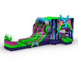Next Gen Gaming Dual Lane Bounce House with Slide (Wet/Dry) - BounceWave Inflatable Sales