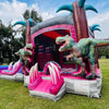 Pink Dino Commercial Econo Inflatable Combo (Wet/Dry) - BounceWave Inflatable Sales