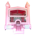 Pink Glitter Castle Bounce House - Panel Ready