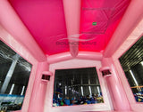 Pink Glitter Castle Bounce House - Panel Ready - BounceWave Inflatable Sales