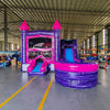 Pink & Purple Commercial Right Side Inflatable Combo (Wet/Dry) - BounceWave Inflatable Sales