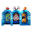 Powerline 3 - in - 1 Commercial Interactive Inflatable Sports Game - BounceWave Inflatable Sales