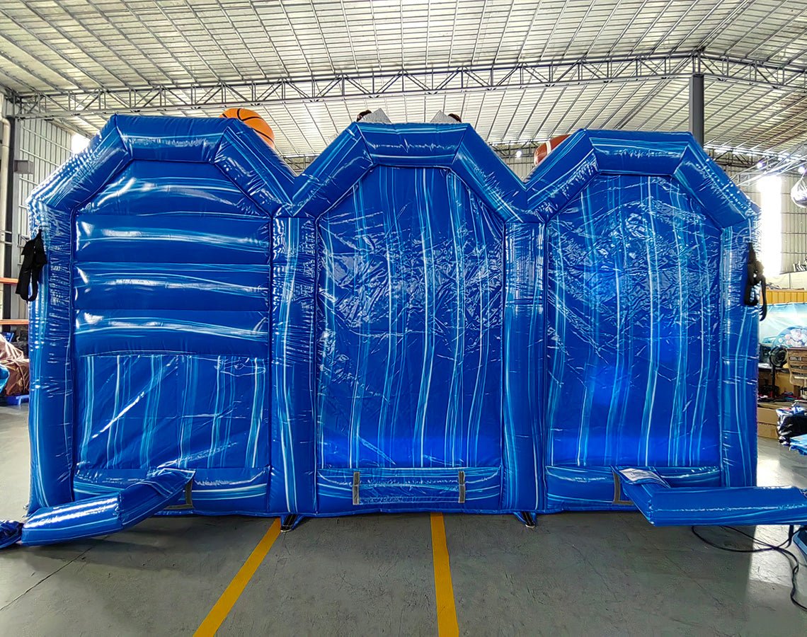 Powerline 3 - in - 1 Commercial Interactive Inflatable Sports Game - BounceWave Inflatable Sales