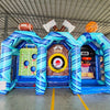 Powerline 3 - in - 1 Commercial Interactive Inflatable Sports Game - BounceWave Inflatable Sales