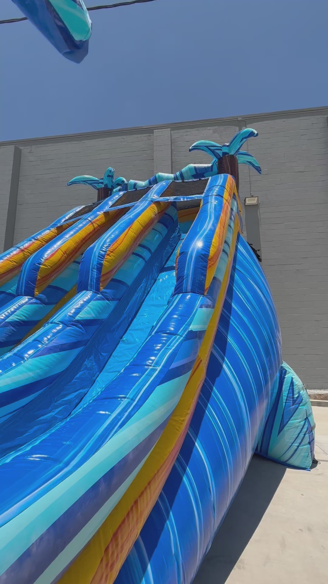 20ft Flashpoint Dual Lane Center Climb Inflatable Water Slide