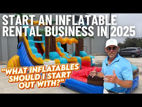 15ft Green Gush Commercial Single Lane Inflatable Water Slide