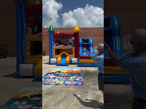 Seasonal Sampler Right Side Bounce House with Slide (Wet/Dry)