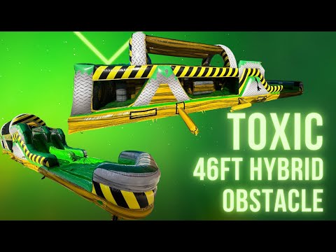 46ft Hazardous Commercial Hybrid Inflatable Obstacle Course