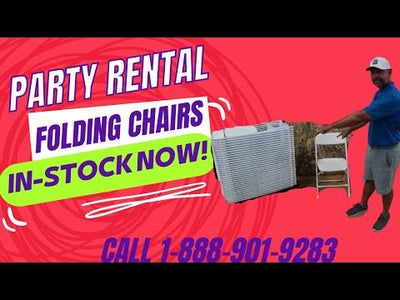 Heavy Duty Black Plastic Folding Chair