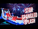 18ft Star Spangled Splash Hybrid Dual Lane Inflatable Water Slide