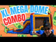 Mega Dome Dual Lane Bounce House with Slide (Wet/Dry)
