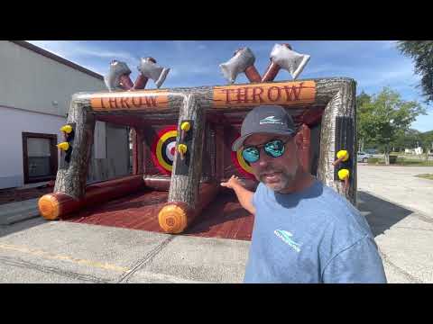 Double Axe Throw Commercial Interactive Inflatable Game