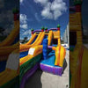 Euro Marble Double Dash Splash Inflatable Obstacle Course