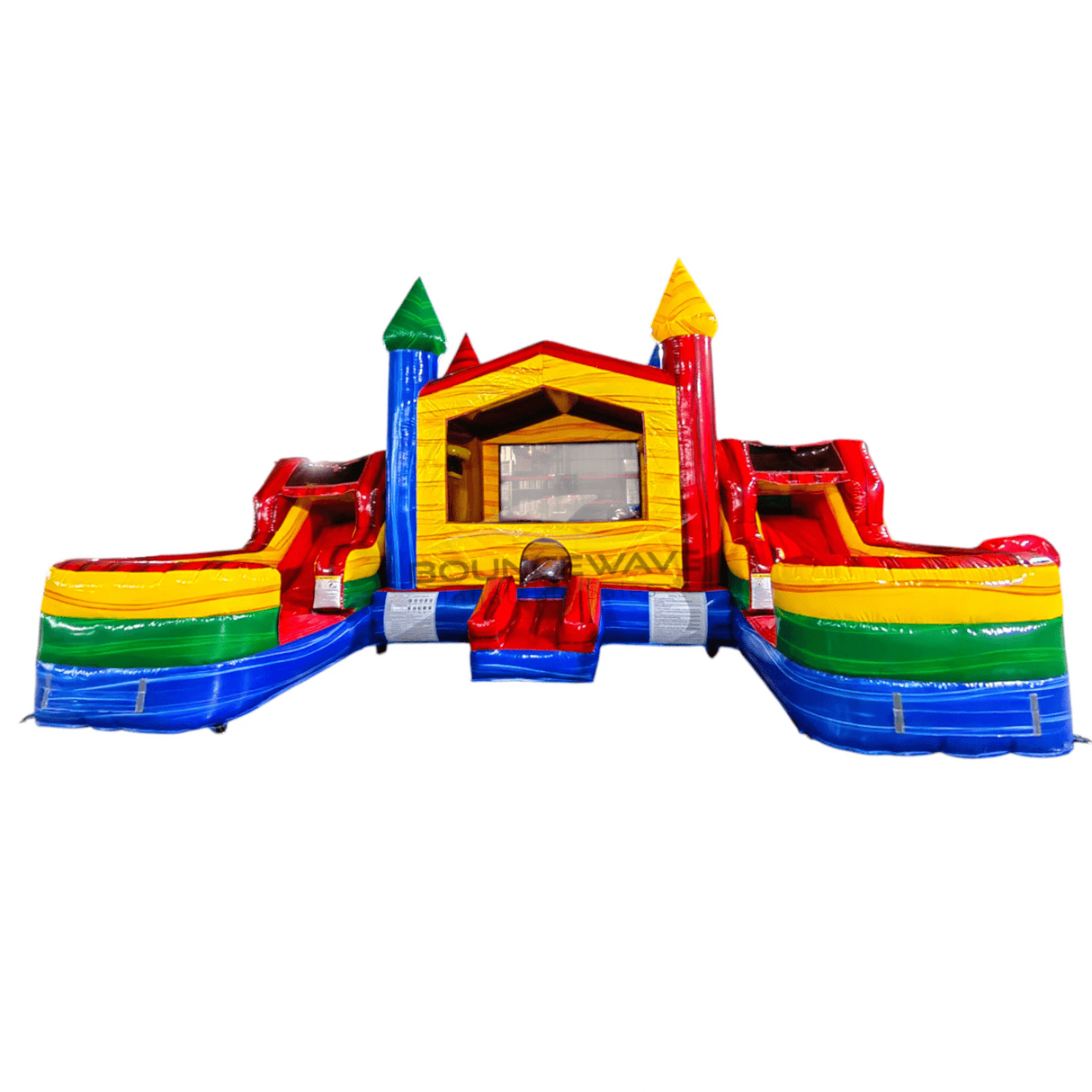 Primary Marble Econo Duo Bounce & Slide Combo (Wet/Dry) - BounceWave Inflatable Sales