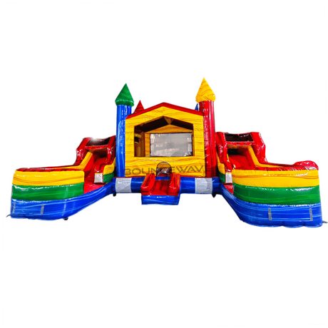 Primary Marble Econo Duo Bounce & Slide Combo (Wet/Dry) - BounceWave Inflatable Sales