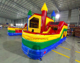 Primary Marble Econo Duo Bounce & Slide Combo (Wet/Dry) - BounceWave Inflatable Sales