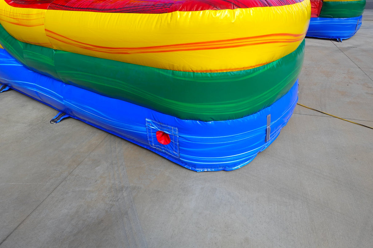 Primary Marble Econo Duo Bounce & Slide Combo (Wet/Dry) - BounceWave Inflatable Sales