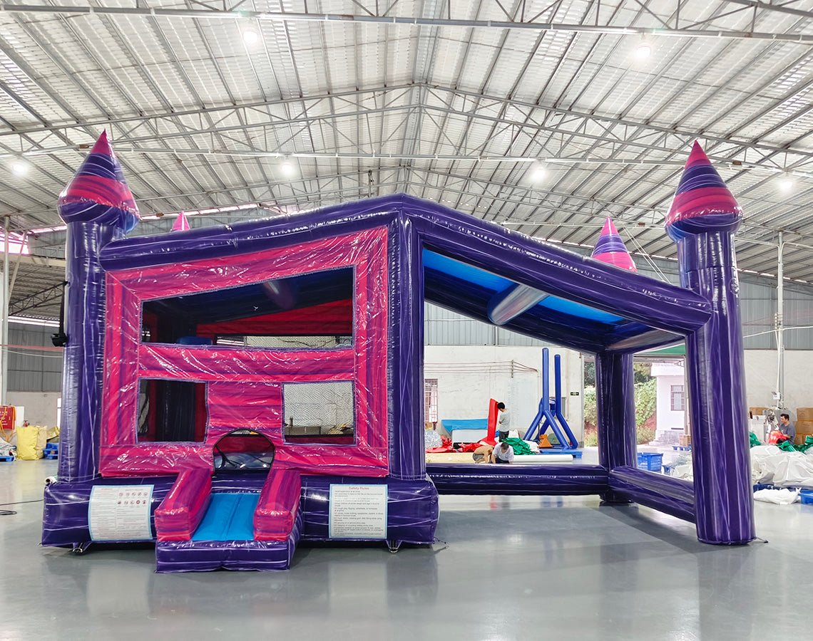 Purple Palace Canopy Bounce House