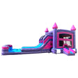 Purple Palace Splash & Save Dual Lane Inflatable Combo (Wet/Dry) - BounceWave Inflatable Sales