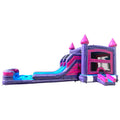 Purple Palace Splash & Save Bounce House with Dual Lane Slide (Wet/Dry)