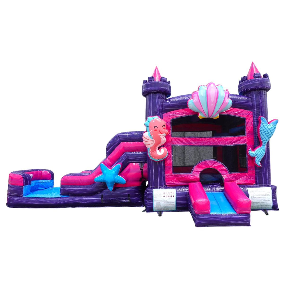 Purple Palace Swappable Commercial Inflatable Combo (Wet/Dry) - BounceWave Inflatable Sales