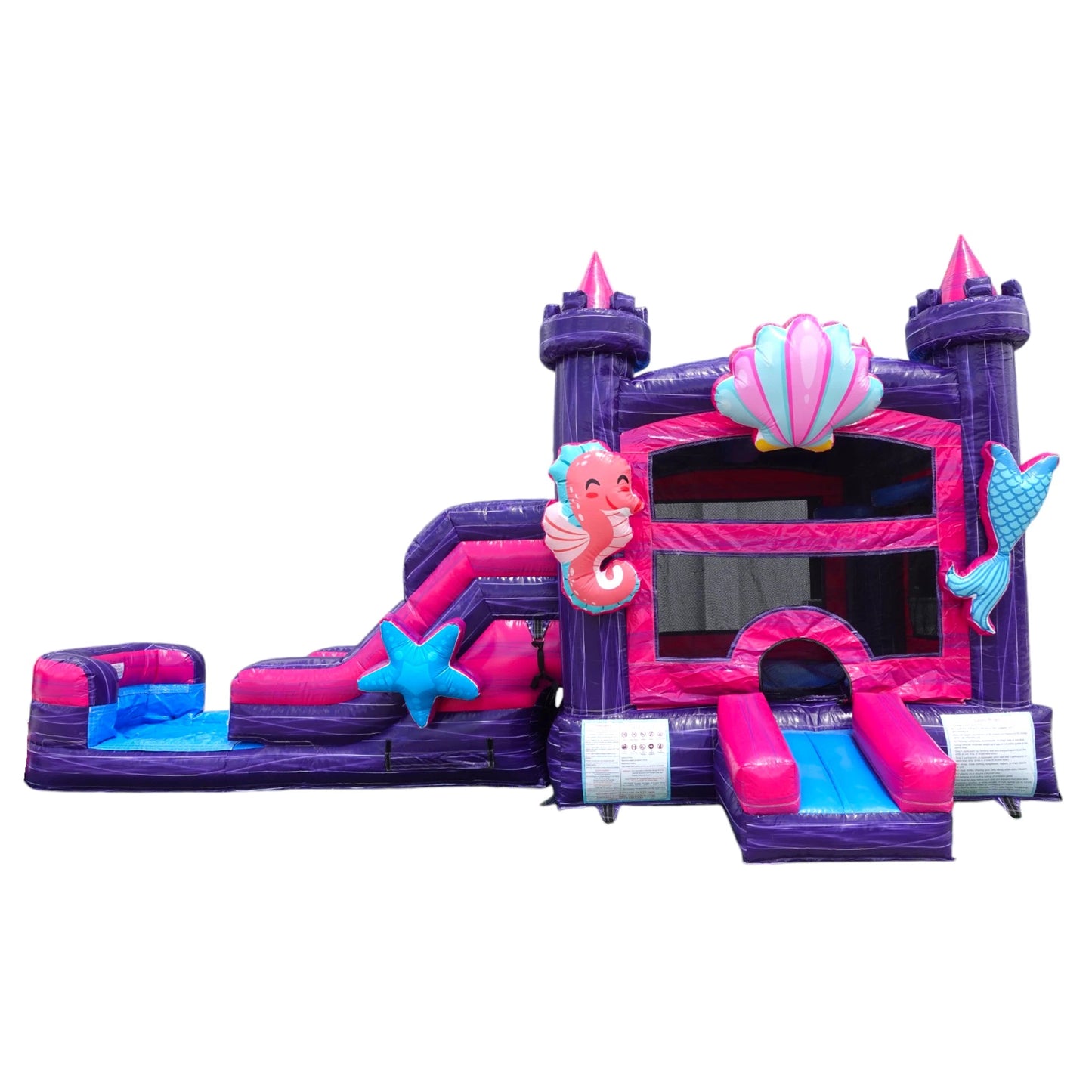 Purple Palace Swappable Commercial Inflatable Combo (Wet/Dry) - BounceWave Inflatable Sales