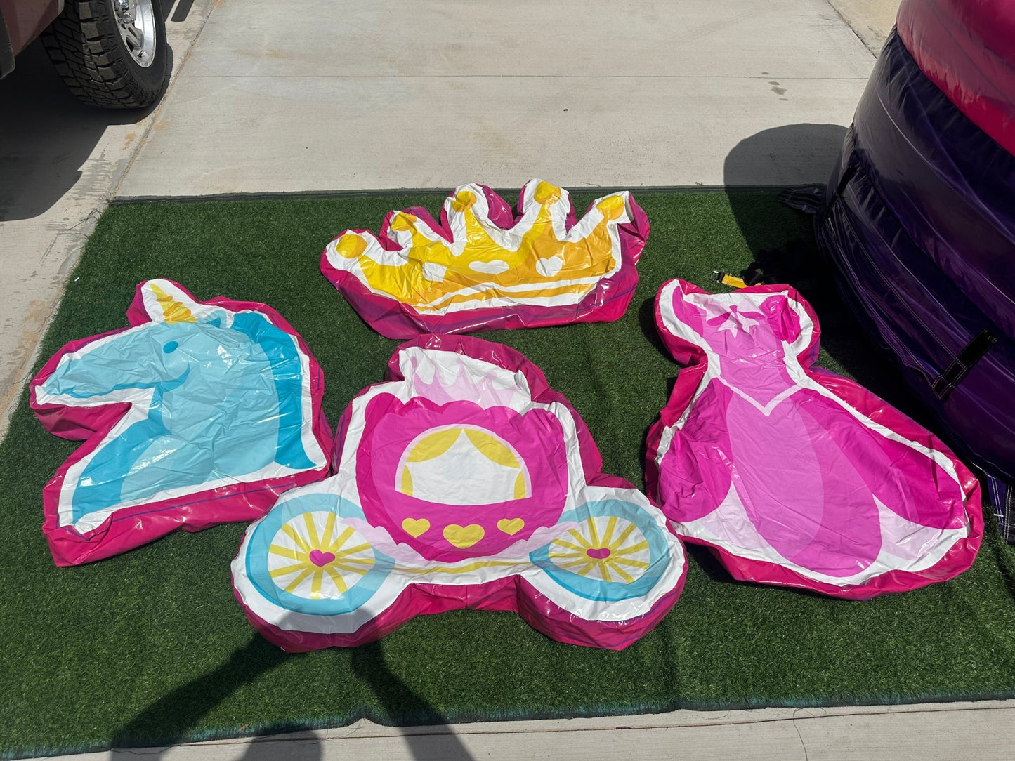 Purple Palace Swappable Commercial Inflatable Combo (Wet/Dry) - BounceWave Inflatable Sales