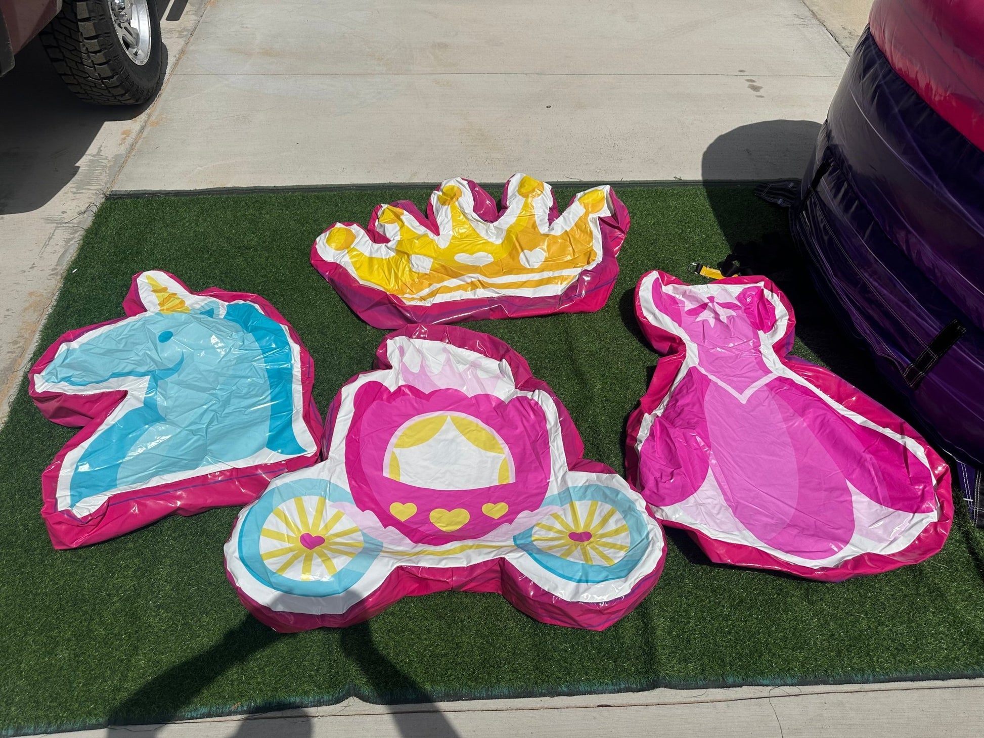 Purple Palace Swappable Commercial Inflatable Combo (Wet/Dry) - BounceWave Inflatable Sales