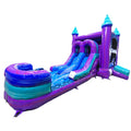 Purple Plunge PowerPlay Dual Lane Bounce House with Slide Combo