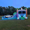 Retro Splash Dual Lane Commercial Inflatable Combo (Wet/Dry) - BounceWave Inflatable Sales
