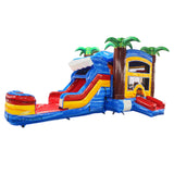 Rip Curl Econo Bounce House with Slide (Wet/Dry) - BounceWave Inflatable Sales