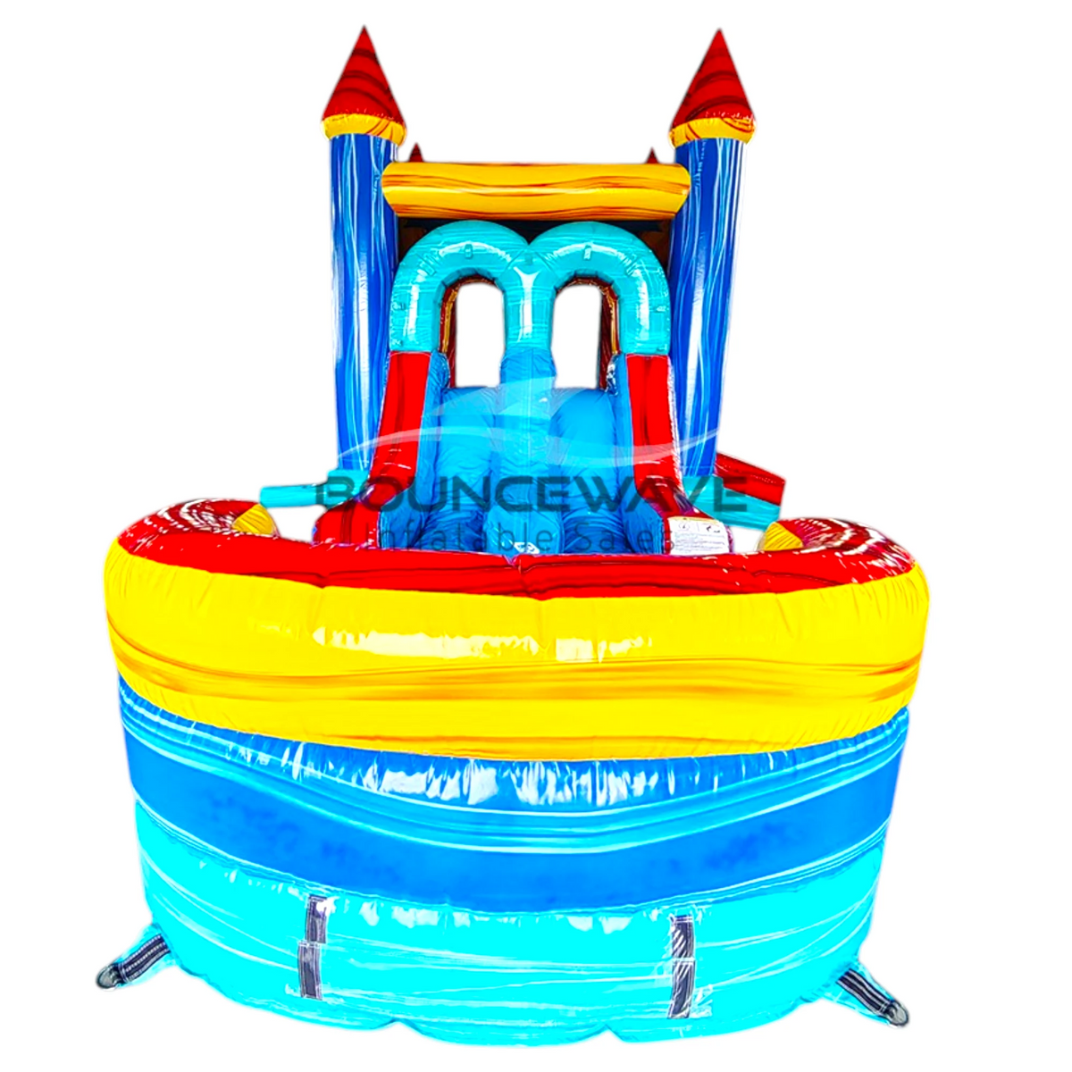 Rip Tide PowerPlay Dual Lane Bounce House with Slide Combo