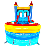 Rip Tide PowerPlay Dual Lane Bounce House with Slide Combo
