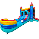 Rip Tide PowerPlay Dual Lane Bounce House with Slide Combo