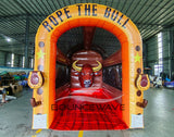 Rope the Bull Single Lane Inflatable Lasso Toss Game – Commercial Interactive Game - BounceWave Inflatable Sales