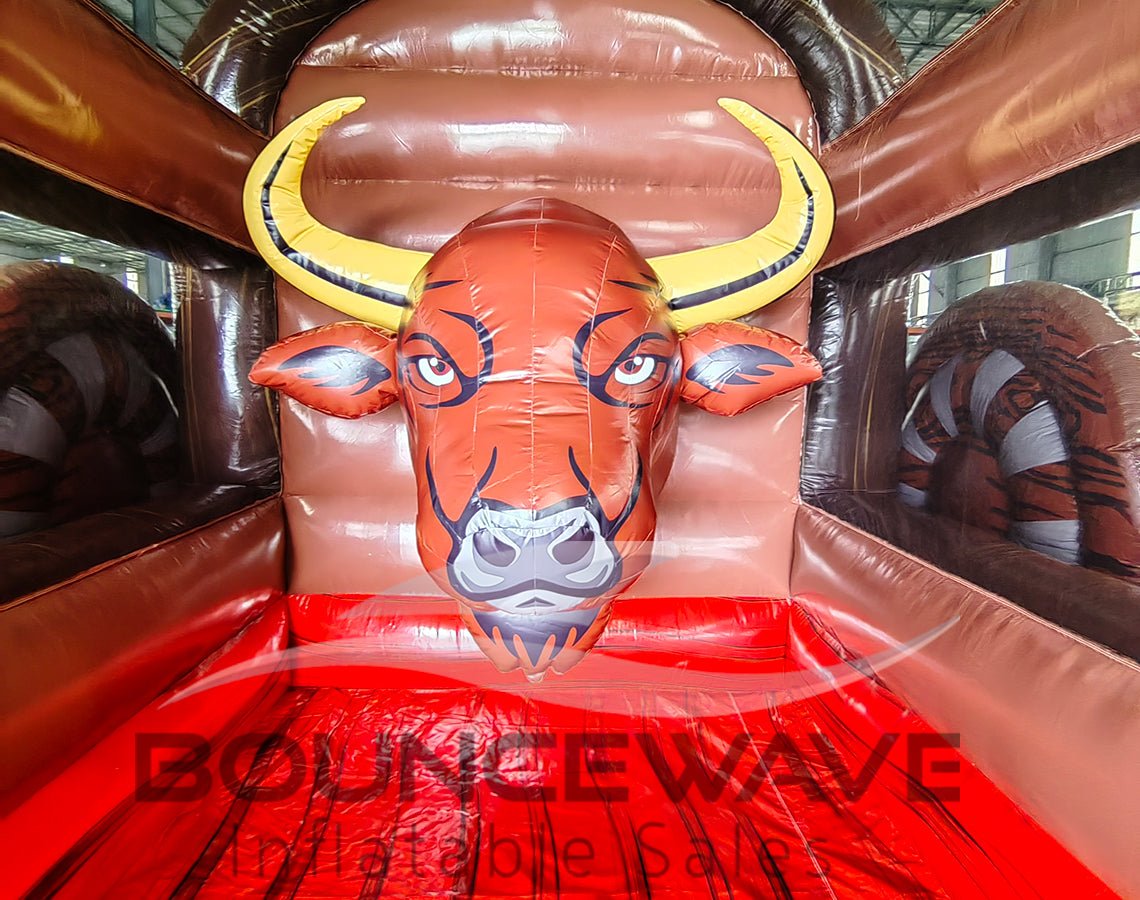 Rope the Bull Single Lane Inflatable Lasso Toss Game – Commercial Interactive Game - BounceWave Inflatable Sales