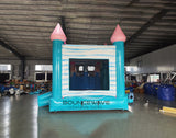Sapphire Summit Dual Lane Bounce House with Slide Combo (Wet/Dry) - BounceWave Inflatable Sales