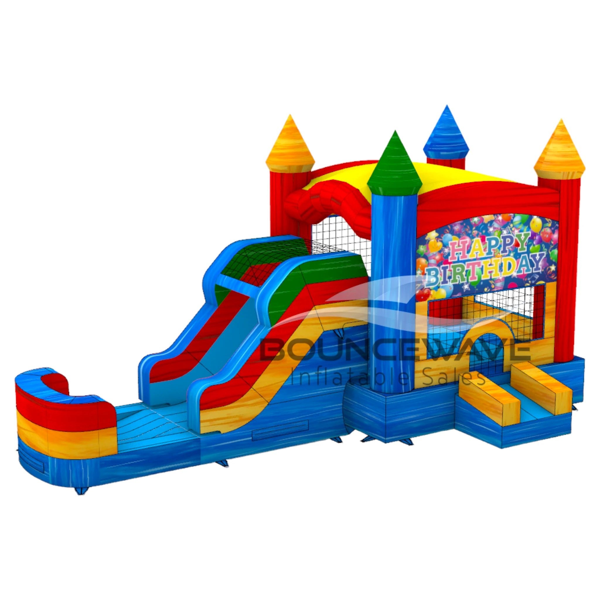 Seasonal Sampler Econo Panel Bounce House with Slide (Wet/Dry)
