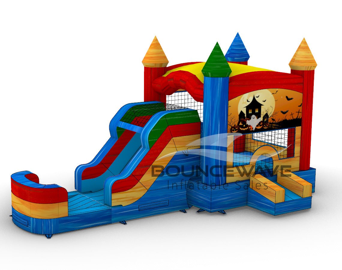Seasonal Sampler Econo Panel Bounce House with Slide (Wet/Dry)