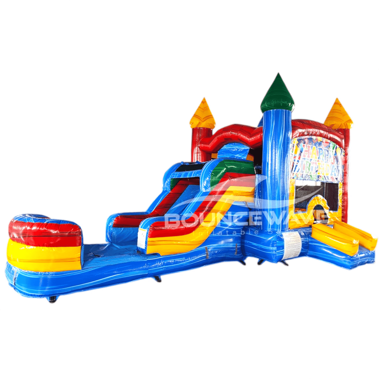 Seasonal Sampler Econo Panel Bounce House with Slide (Wet/Dry) - BounceWave Inflatable Sales