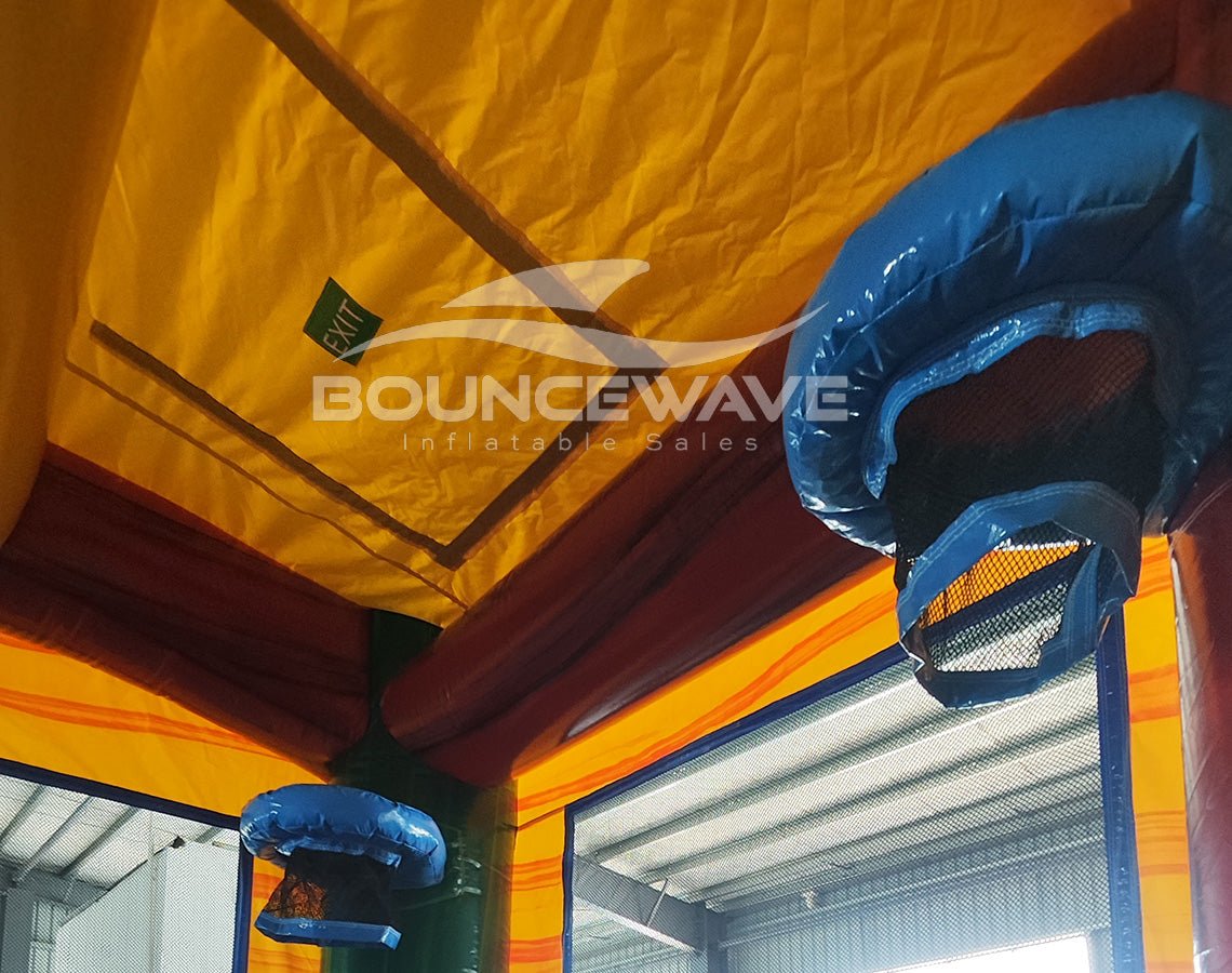 Seasonal Sampler Econo Panel Bounce House with Slide (Wet/Dry) - BounceWave Inflatable Sales
