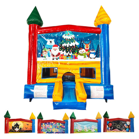 Seasonal Sampler Panel Bounce House – Commercial Holiday & Event Inflatable | IAAPA 2025 Special - BounceWave Inflatable Sales