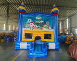 Seasonal Sampler Panel Bounce House - Lava Falls - BounceWave Inflatable Sales