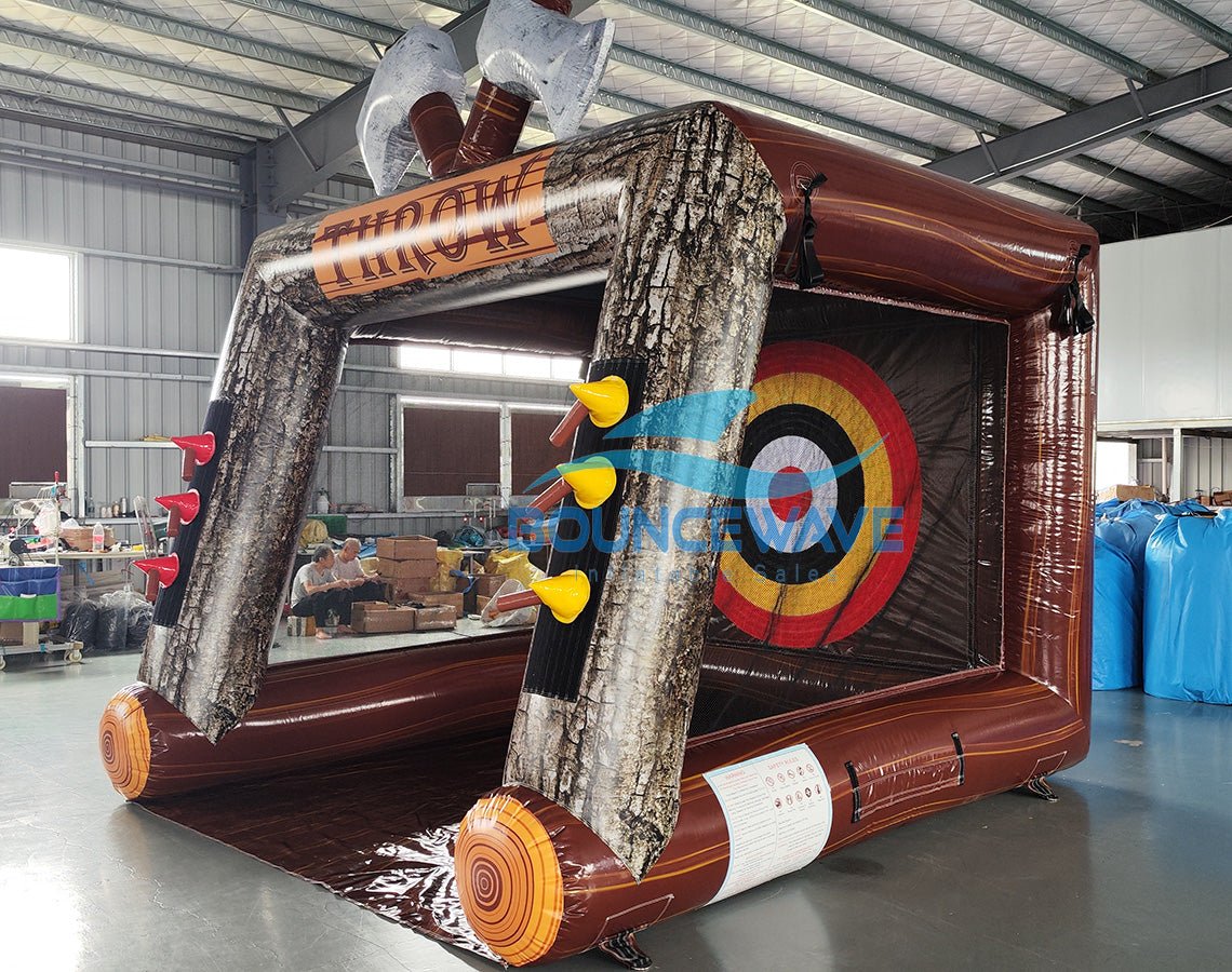 Single Axe Throw Commercial Interactive Inflatable Game