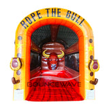Rope the Bull Single Lane Inflatable Lasso Toss Game – Commercial Interactive Game